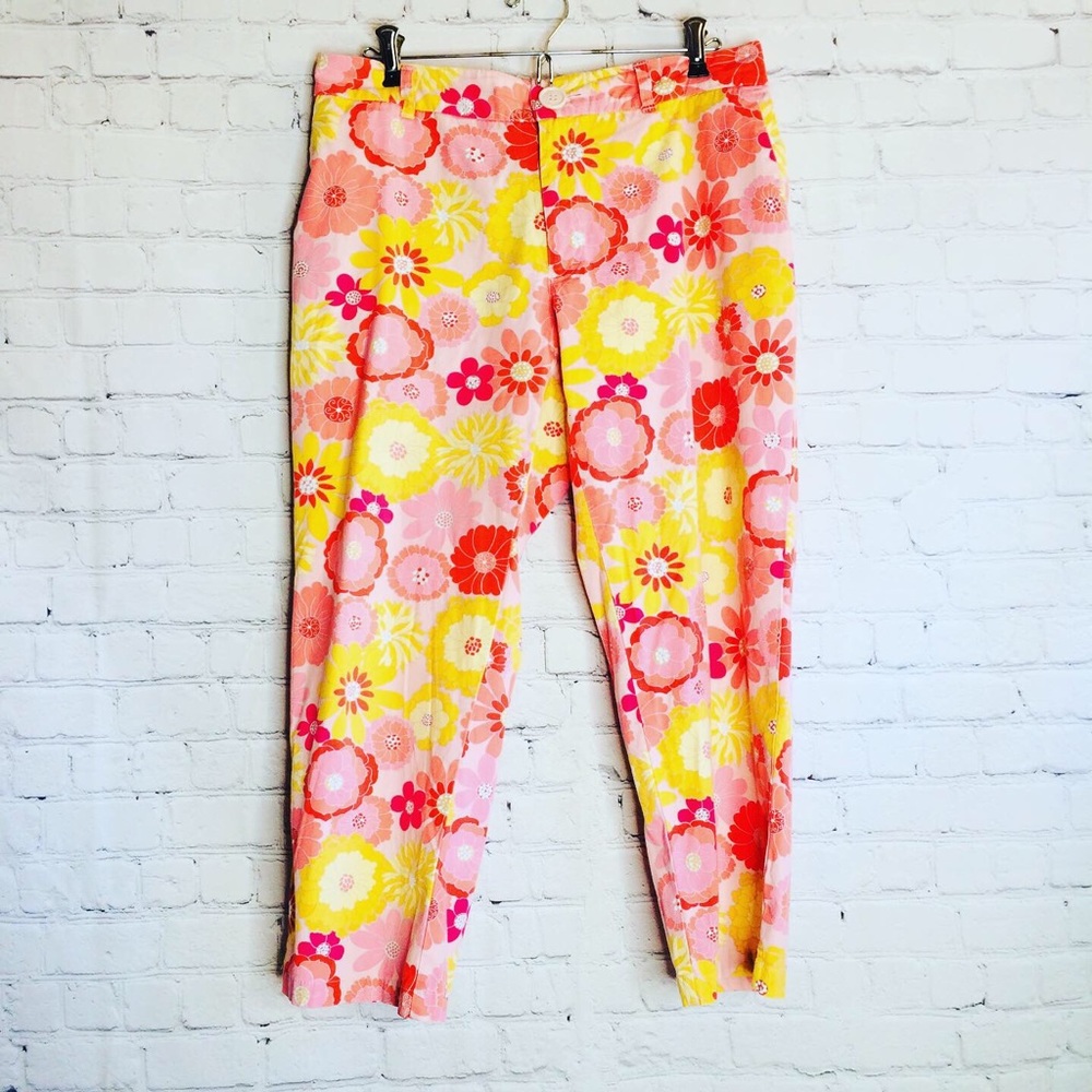 90s floral prints pants